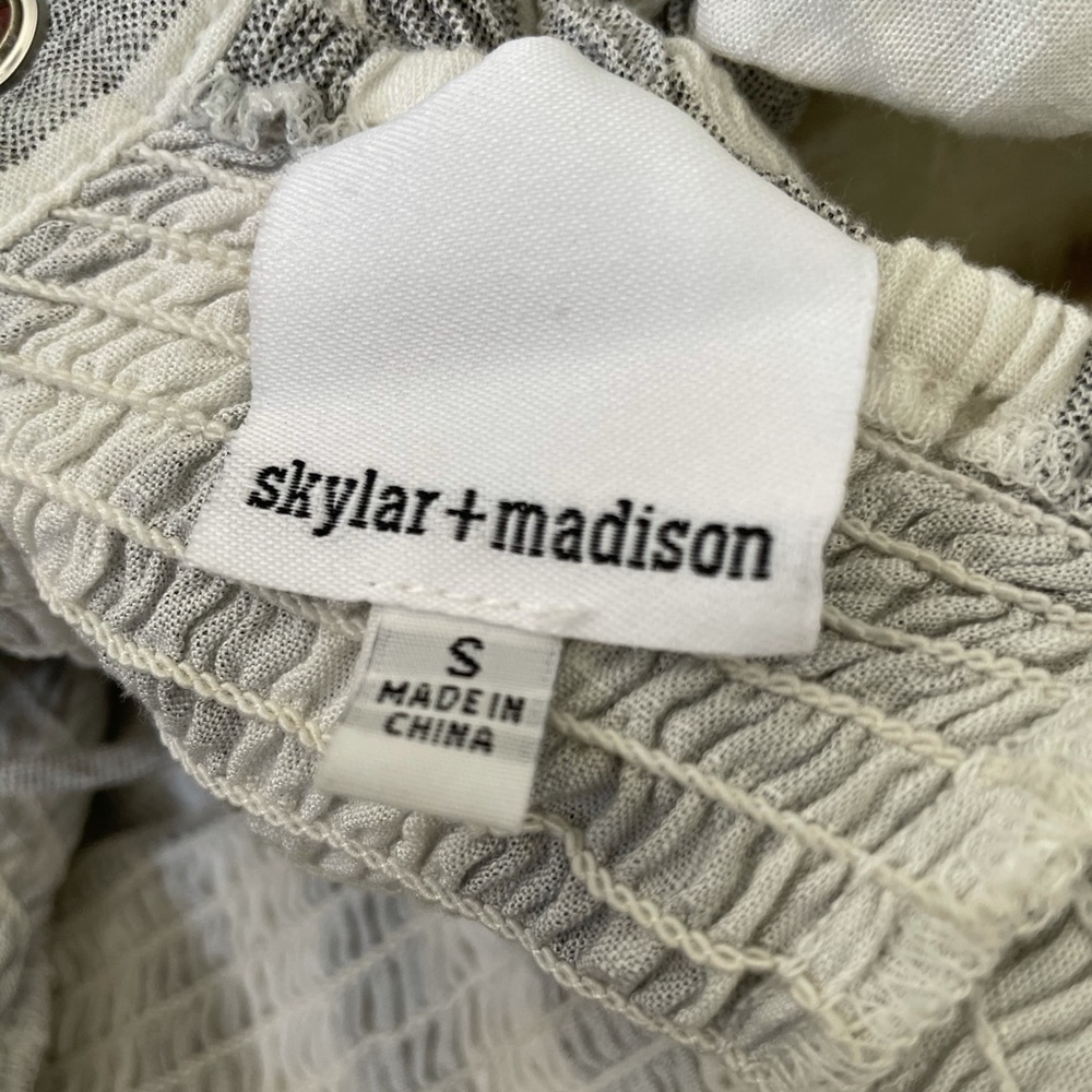 Skylar + Madison smocked off shoulder jumpsuit S - Picture 5 of 7